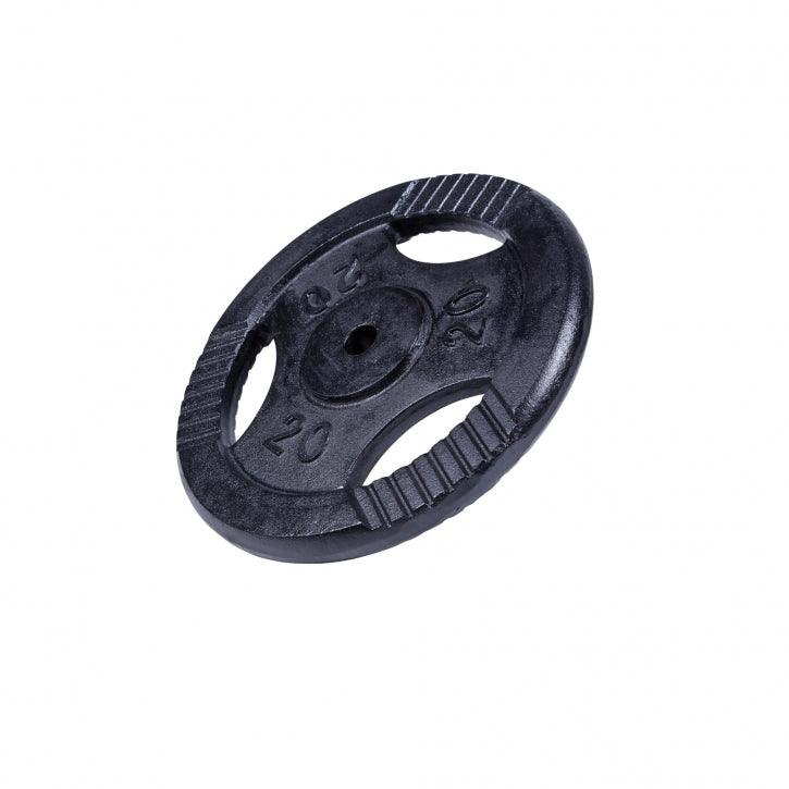 Hantelscheibe Guss Gripper Schwarz 0.5-20 KG - Gorilla Sports Schweiz