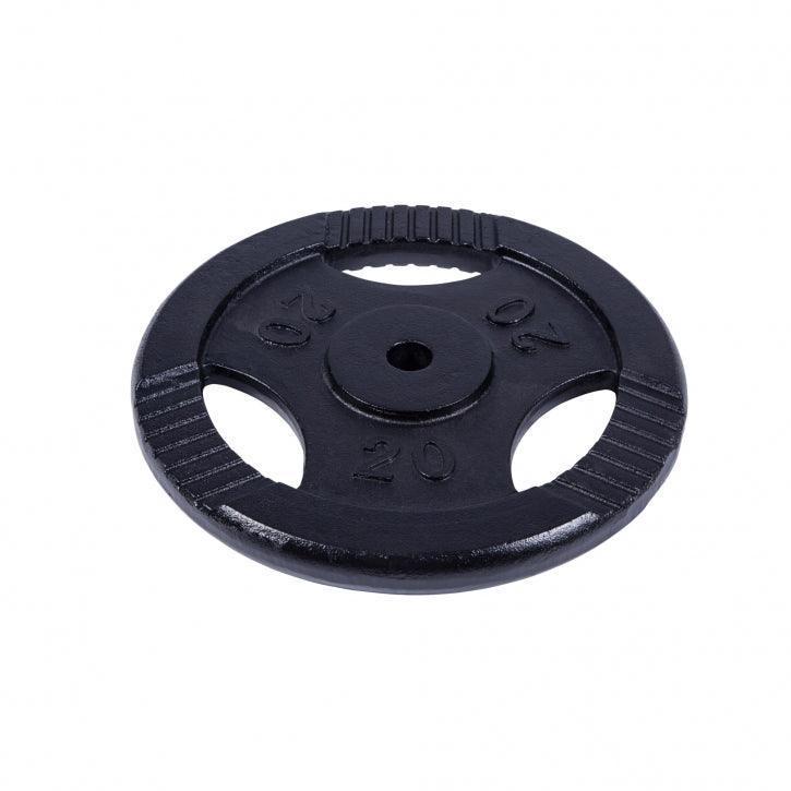 Hantelscheibe Guss Gripper Schwarz 0.5-20 KG - Gorilla Sports Schweiz