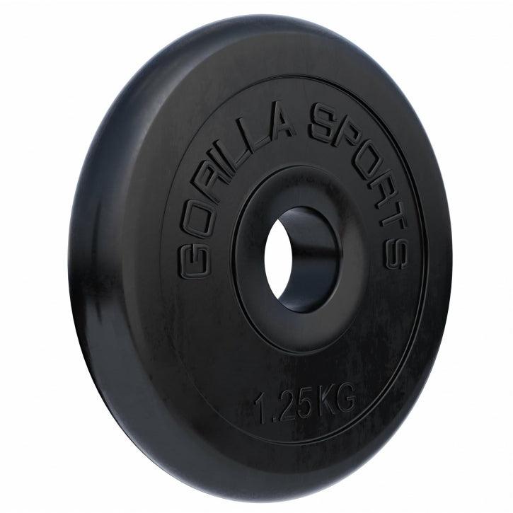 Hantelscheibenset Gummi 30 kg - 2 x 15 kg - Gorilla Sports Schweiz