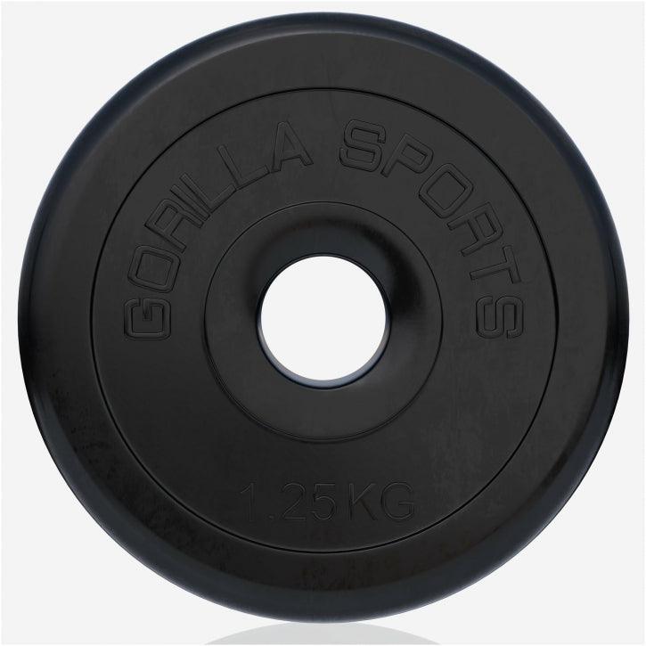 Hantelscheibenset Gummi 30 kg - 2 x 15 kg - Gorilla Sports Schweiz