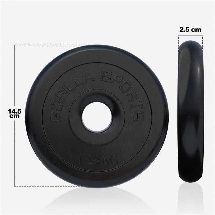 Hantelscheibenset Gummi 30 kg - 2 x 15 kg - Gorilla Sports Schweiz