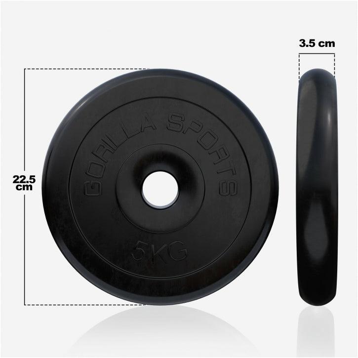 Hantelscheibenset Gummi 30 kg - 2 x 15 kg - Gorilla Sports Schweiz