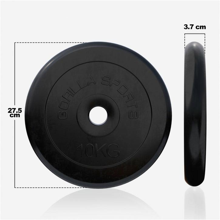 Hantelscheibenset Gummi 30 kg - 2 x 15 kg - Gorilla Sports Schweiz