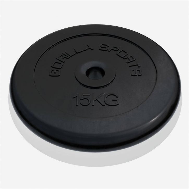 Hantelscheibenset Gummi 30 kg - 2 x 15 kg - Gorilla Sports Schweiz