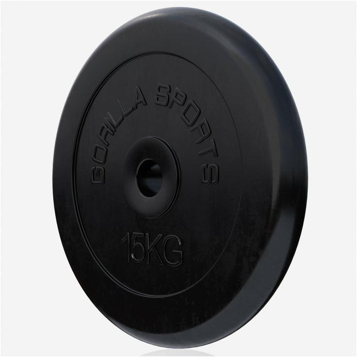 Hantelscheibenset Gummi 30 kg - 2 x 15 kg - Gorilla Sports Schweiz