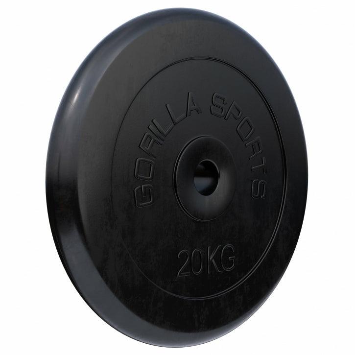 Hantelscheibenset Gummi 30 kg - 2 x 15 kg - Gorilla Sports Schweiz