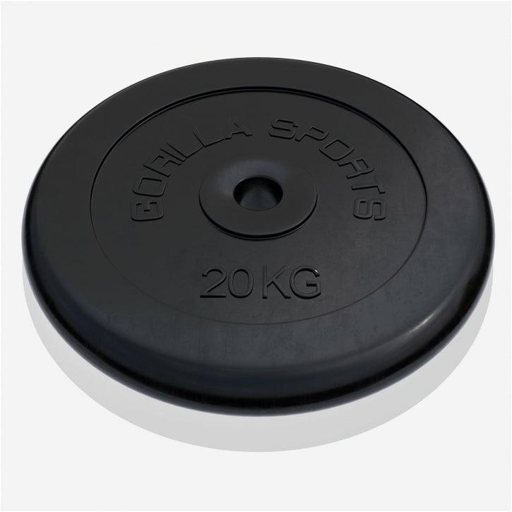 Hantelscheibenset Gummi 30 kg - 2 x 15 kg - Gorilla Sports Schweiz