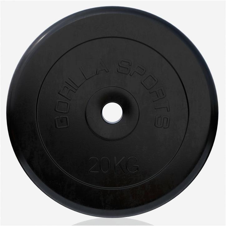 Hantelscheibenset Gummi 30 kg - 2 x 15 kg - Gorilla Sports Schweiz