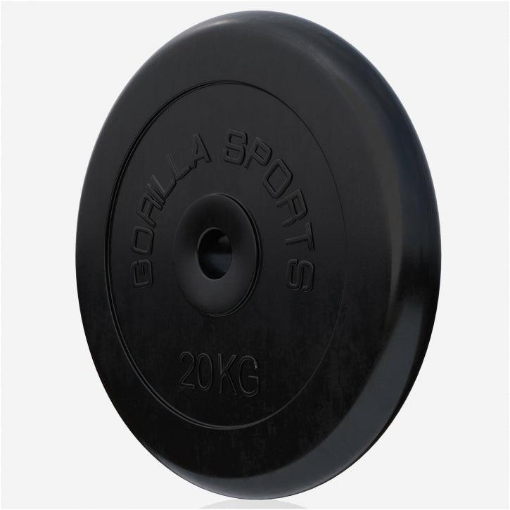 Hantelscheibenset Gummi 30 kg - 2 x 15 kg - Gorilla Sports Schweiz