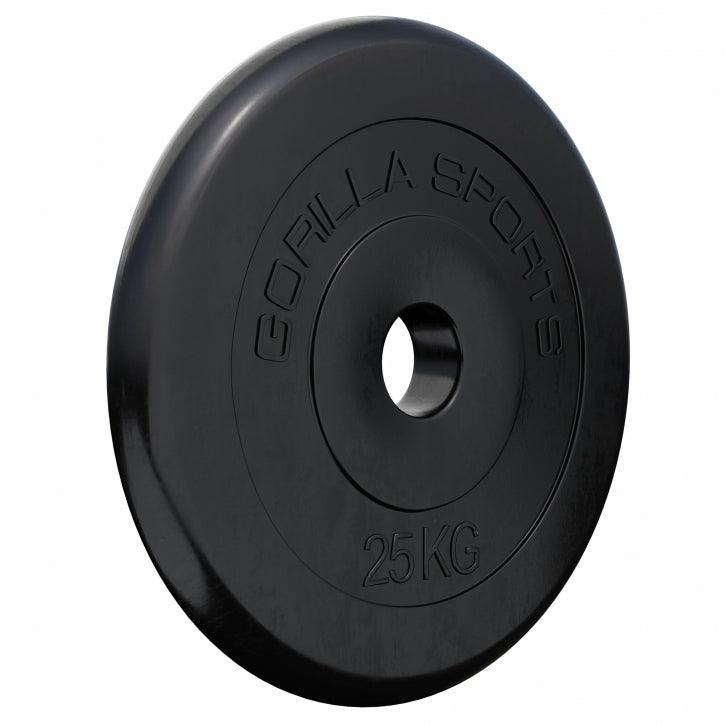 Hantelscheibenset Gummi 30 kg - 2 x 15 kg - Gorilla Sports Schweiz