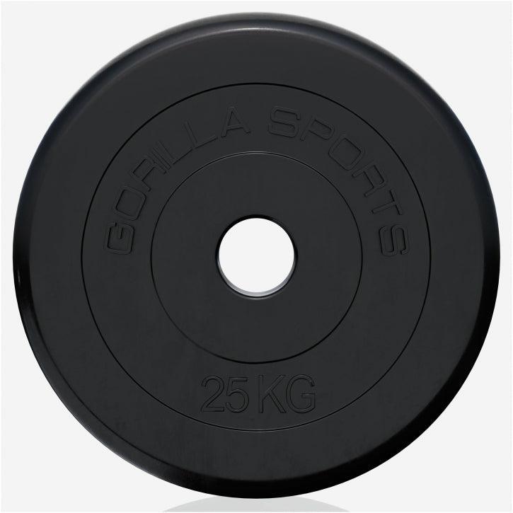 Hantelscheibenset Gummi 30 kg - 2 x 15 kg - Gorilla Sports Schweiz