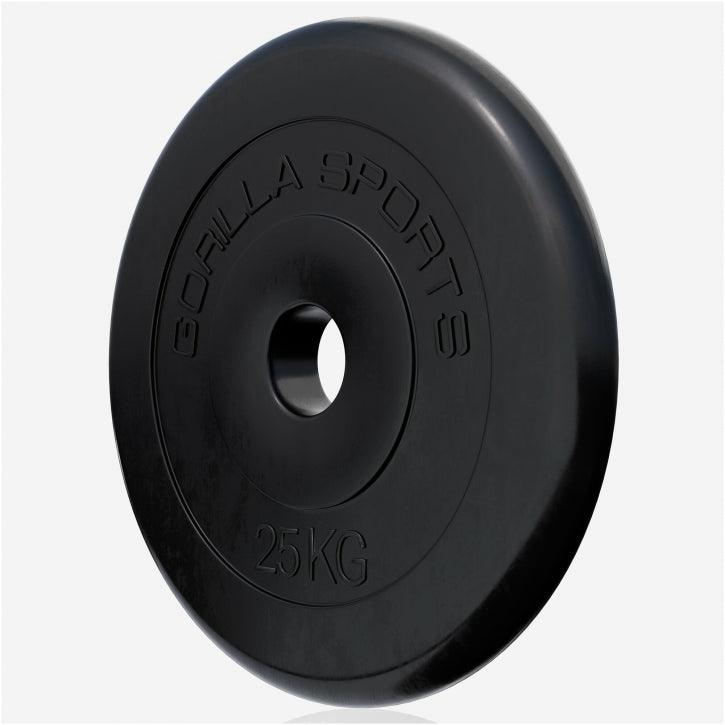 Hantelscheibenset Gummi 30 kg - 2 x 15 kg - Gorilla Sports Schweiz