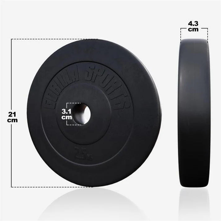 Disques de poids en plastique 1,25-15 KG