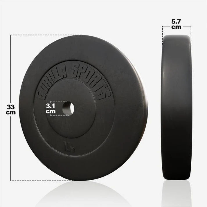 Disques de poids en plastique 1,25-15 KG