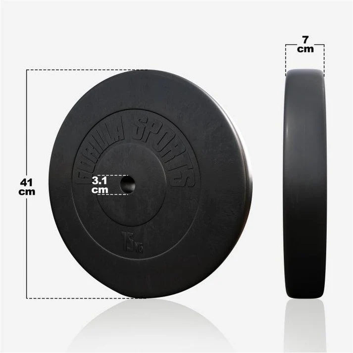 Disques de poids en plastique 1,25-15 KG