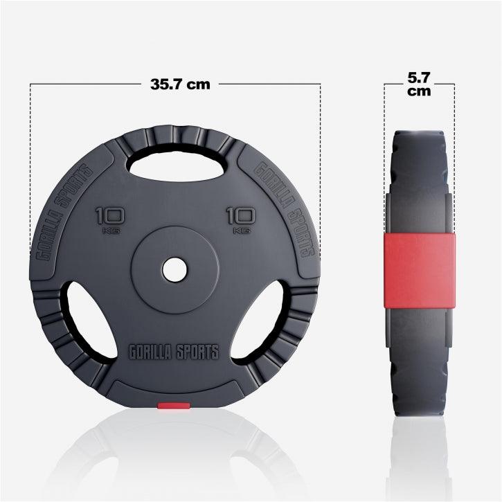 Gripper Kunststoff Hantelscheiben 1.25 - 15 KG - Gorilla Sports Schweiz