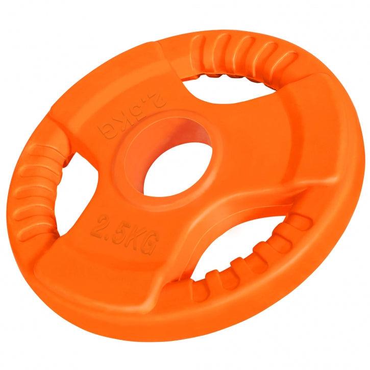 Hantelbank mit Hantelständer inkl. 150 kg Olympia Gummi Gripper Set - Gorilla Sports Schweiz