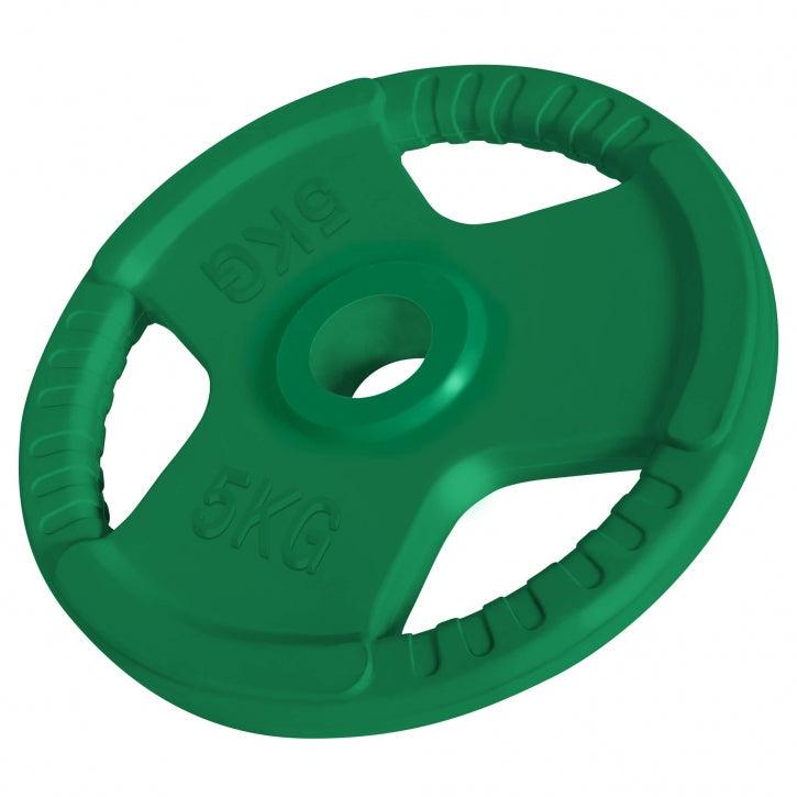 Hantelbank mit Hantelständer inkl. 150 kg Olympia Gummi Gripper Set - Gorilla Sports Schweiz