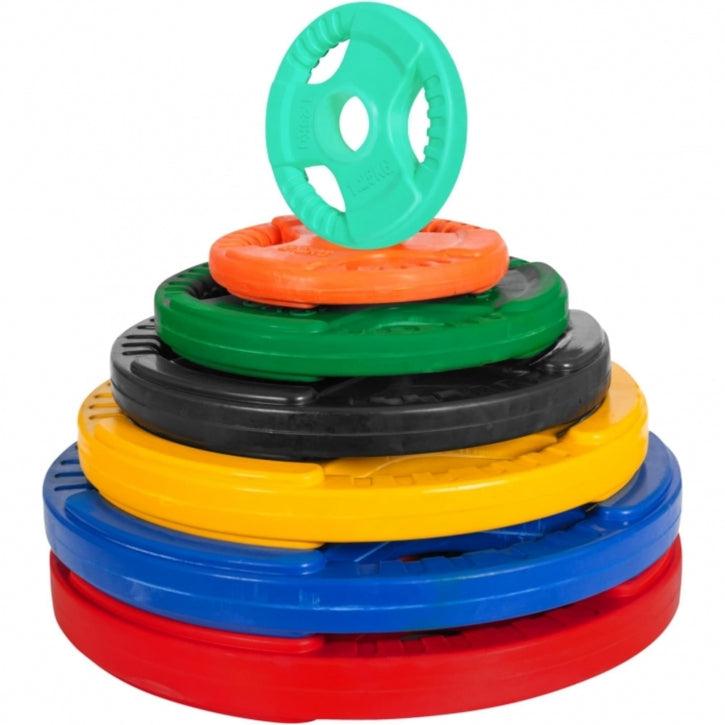 Hantelscheibe 50/51mm Olympia Gummi Gripper 1.25-30 KG - Gorilla Sports Schweiz