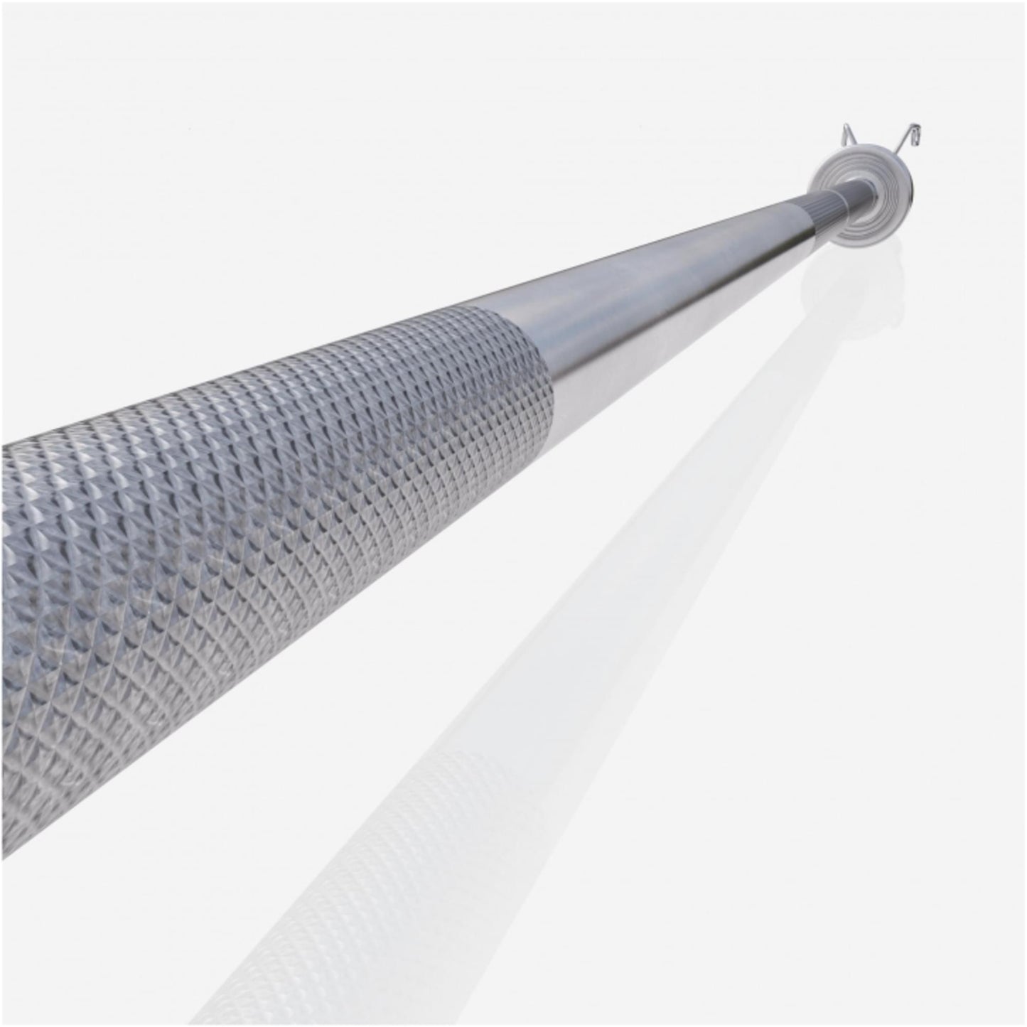 Olympia Langhantel 128 cm mit Federverschluss Chrom - Gorilla Sports Schweiz