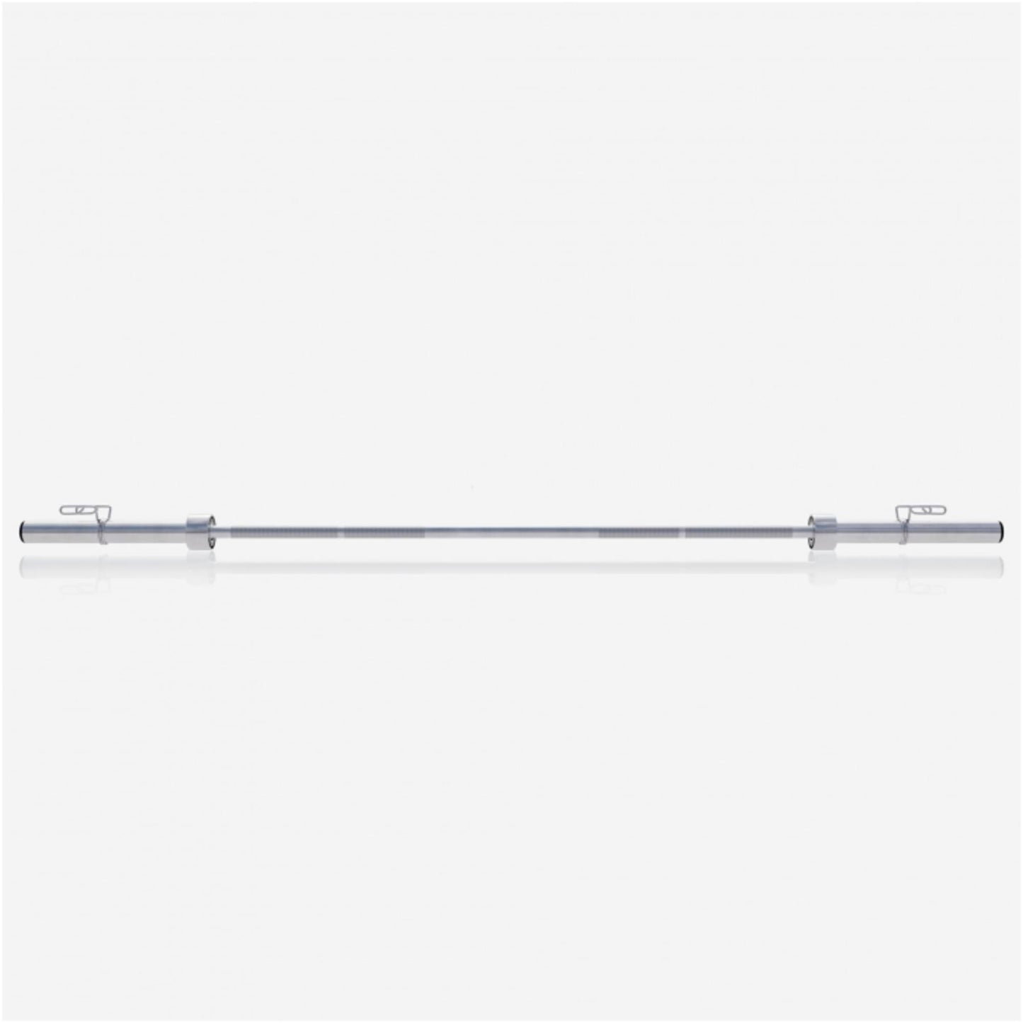 Olympia Langhantel 128 cm mit Federverschluss Chrom - Gorilla Sports Schweiz