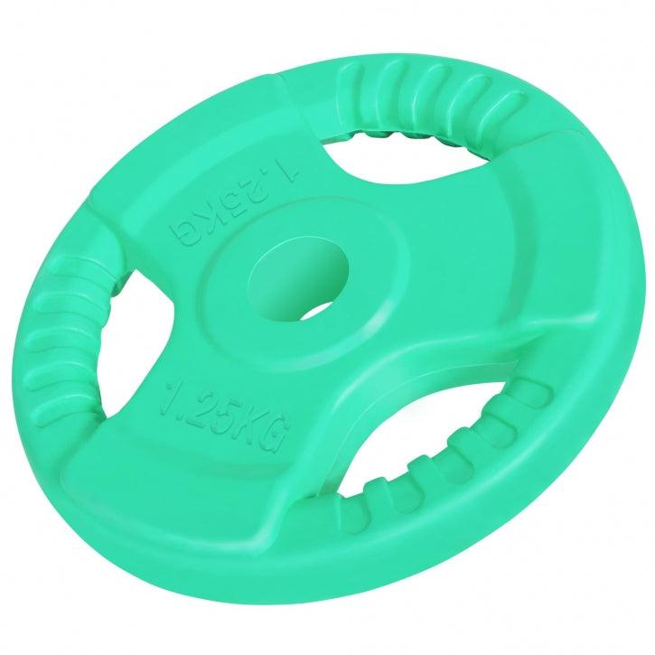 Hantelscheibe 30/31 mm Gummi Gripper 1.25-30 KG - Gorilla Sports Schweiz