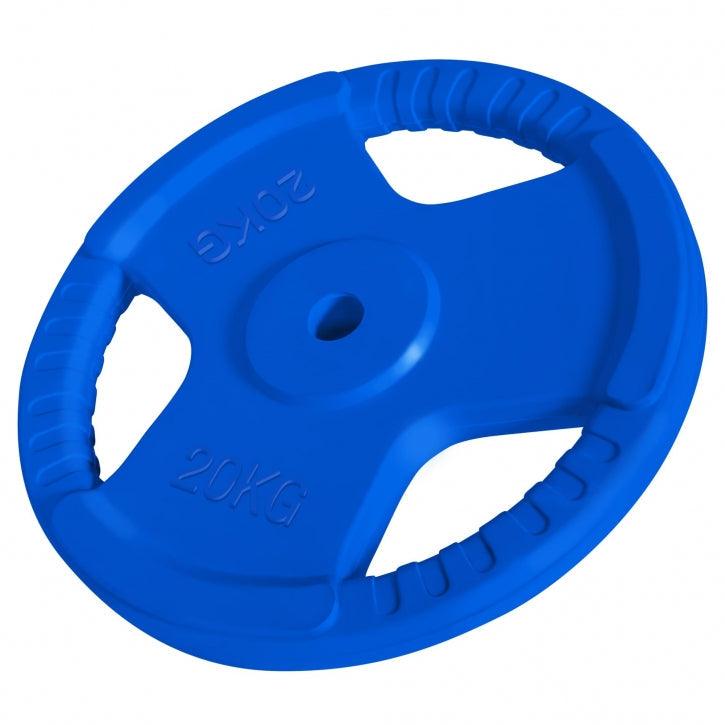 Hantelscheibe 30/31 mm Gummi Gripper 1.25-30 KG - Gorilla Sports Schweiz