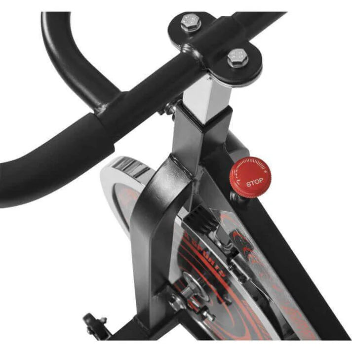 Vélo d'intérieur avec pédalier noir/rouge