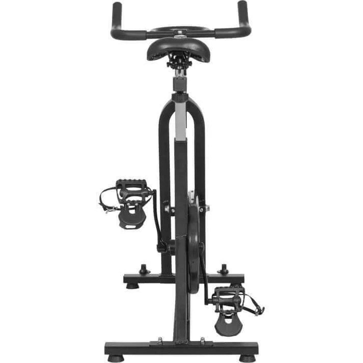 Vélo d'intérieur avec pédalier noir/rouge