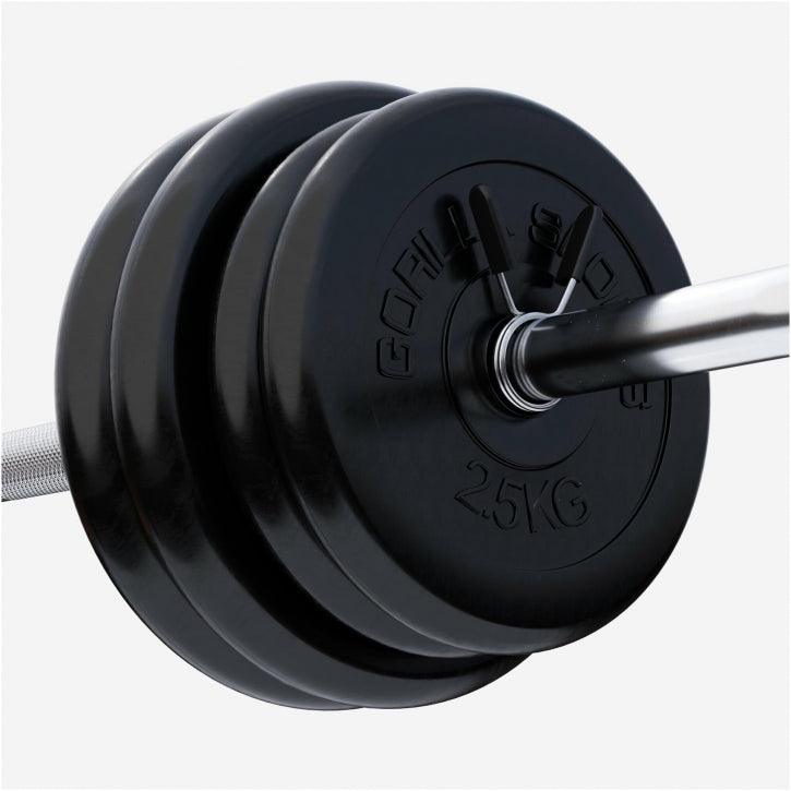 Hantelscheibenset Gummi 30 kg - 2 x 15 kg - Gorilla Sports Schweiz