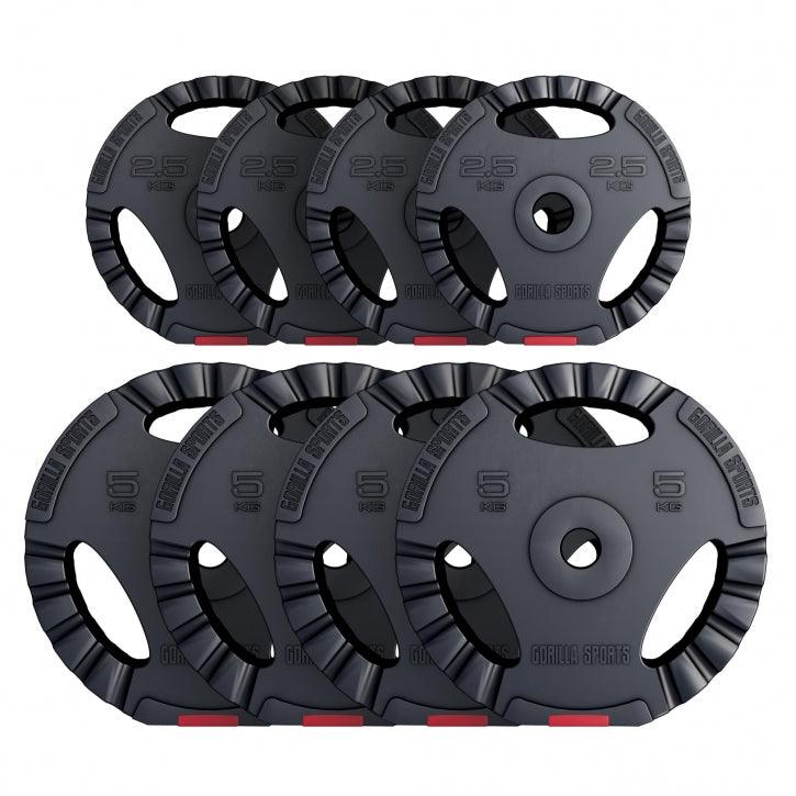 Gripper Kunststoff Hantelscheiben 1.25 - 15 KG - Gorilla Sports Schweiz