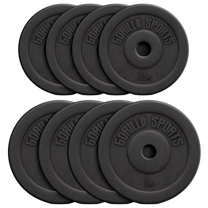 Disques de poids en plastique 1,25-15 KG