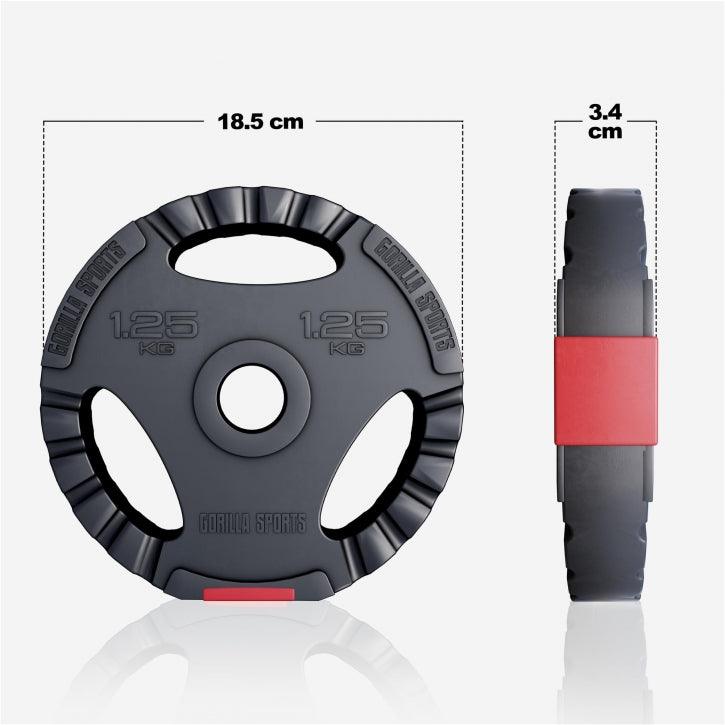 Gripper Kunststoff Hantelscheiben 1.25 - 15 KG - Gorilla Sports Schweiz