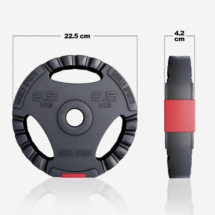 Gripper Kunststoff Hantelscheiben 1.25 - 15 KG - Gorilla Sports Schweiz