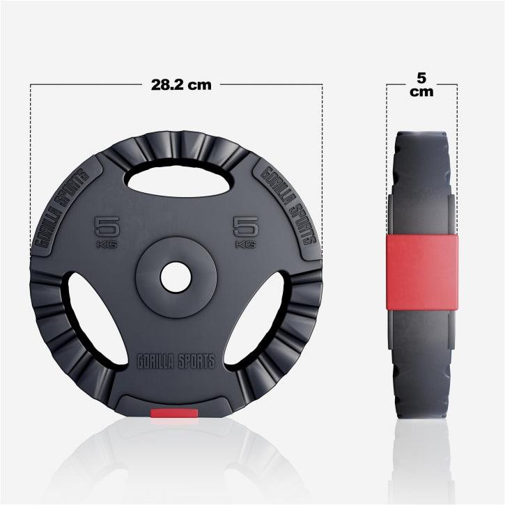Gripper Kunststoff Hantelscheiben 1.25 - 15 KG - Gorilla Sports Schweiz