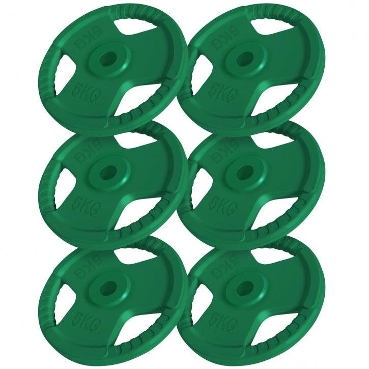 Hantelscheibe 30/31 mm Gummi Gripper 1.25-30 KG - Gorilla Sports Schweiz