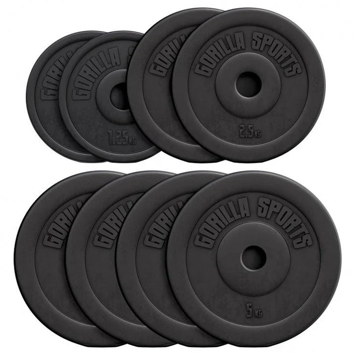 Disques de poids en plastique 1,25-15 KG