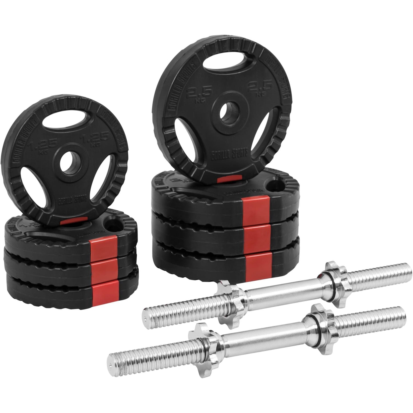 Kurzhantelset Kunststoff Gripper 20 kg - Gorilla Sports Schweiz