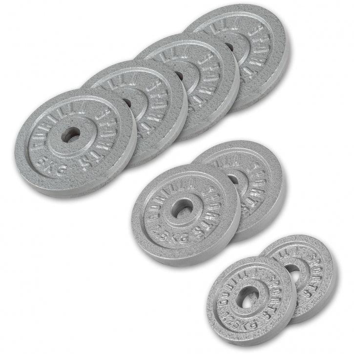 Hantelscheibe Guss Silber 0.5-30 KG