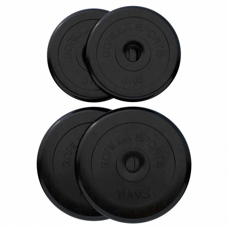 Hantelscheibenset Gummi 30/31 mm