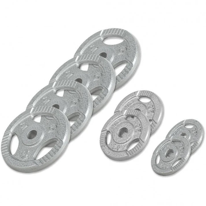 Hantelscheibe Guss Gripper 0.5-20 KG Silber