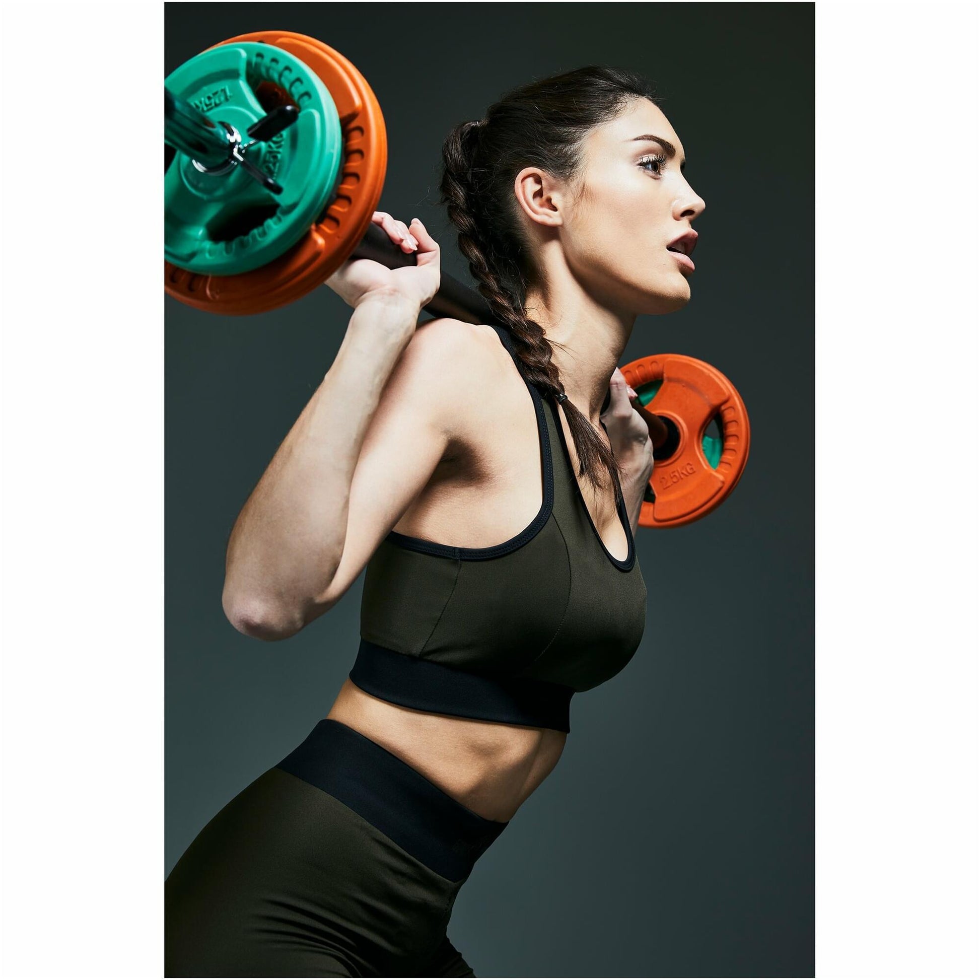 Langhantelstange Aerobic Schwarz 130 cm / verchromte Aufnahme - Gorilla Sports Schweiz