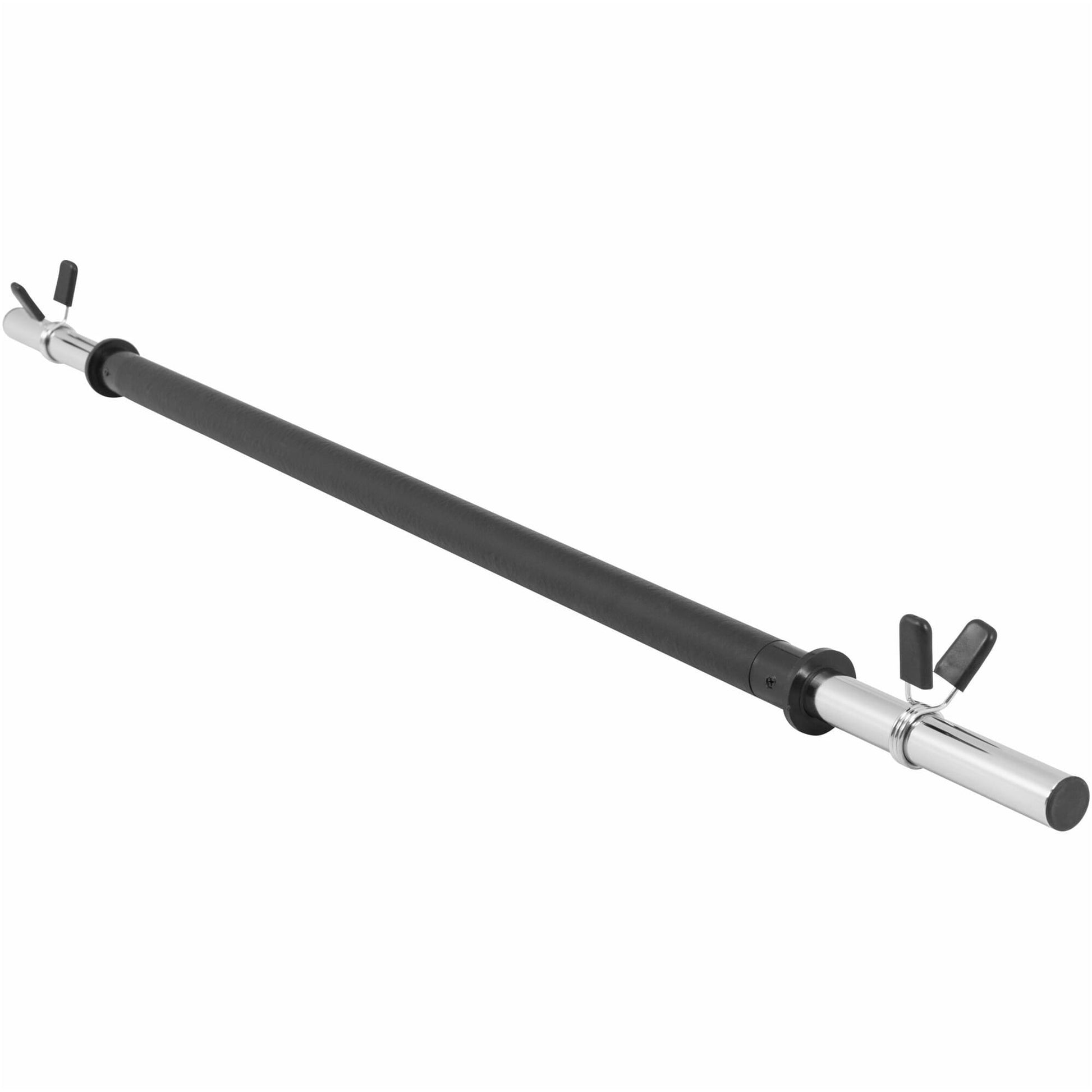Langhantelstange Aerobic Schwarz 130 cm / verchromte Aufnahme - Gorilla Sports Schweiz