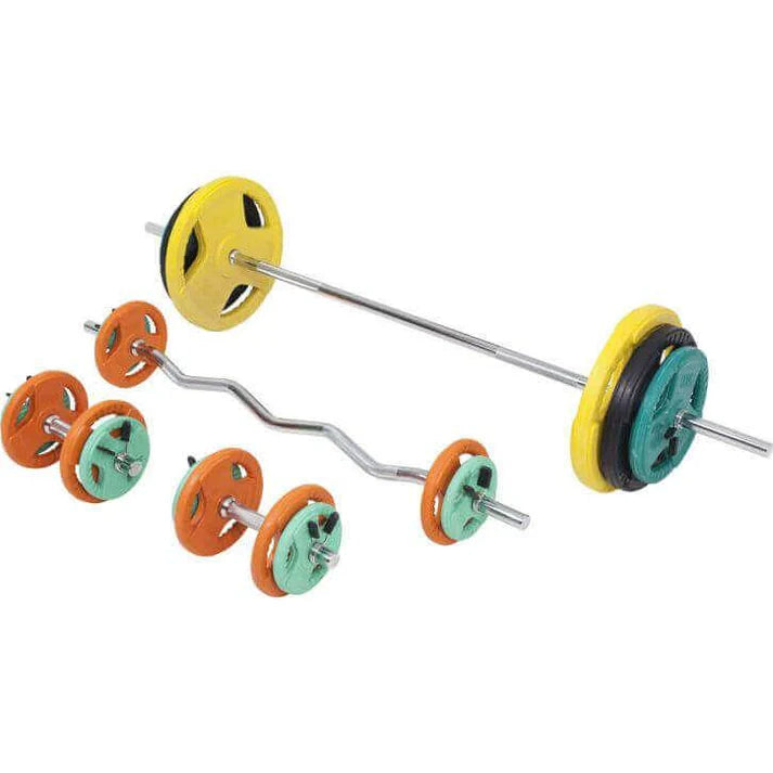Hantelset Gummi Gripper 108 kg