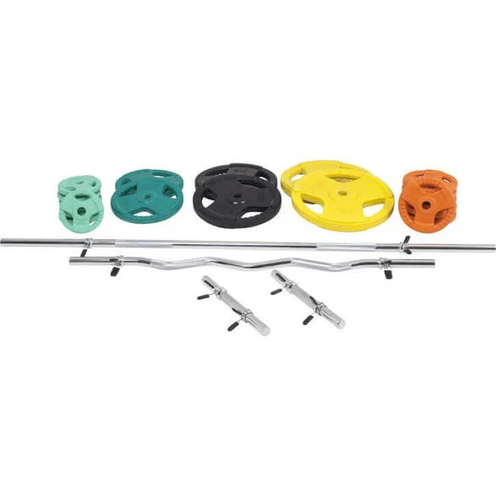 Hantelset Gummi Gripper 108 kg