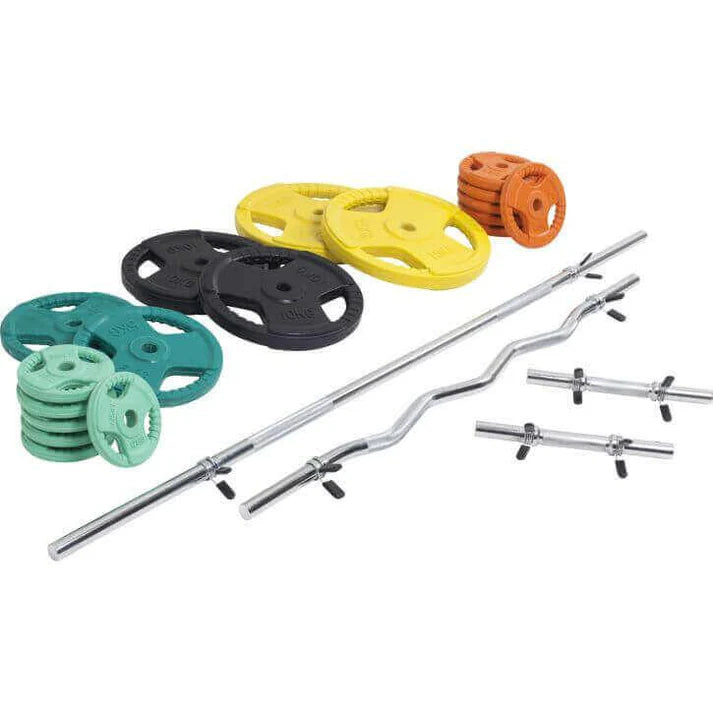Hantelset Gummi Gripper 108 kg