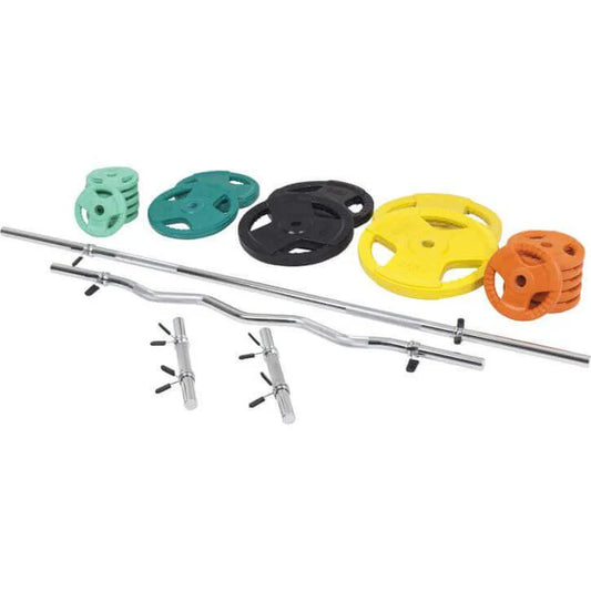 Hantelset Gummi Gripper 108 kg