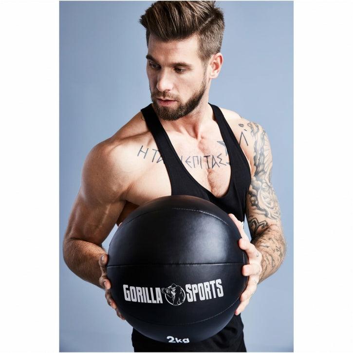 Kunstleder Medizinball 1-10 KG - Gorilla Sports - Gorilla Sports Schweiz