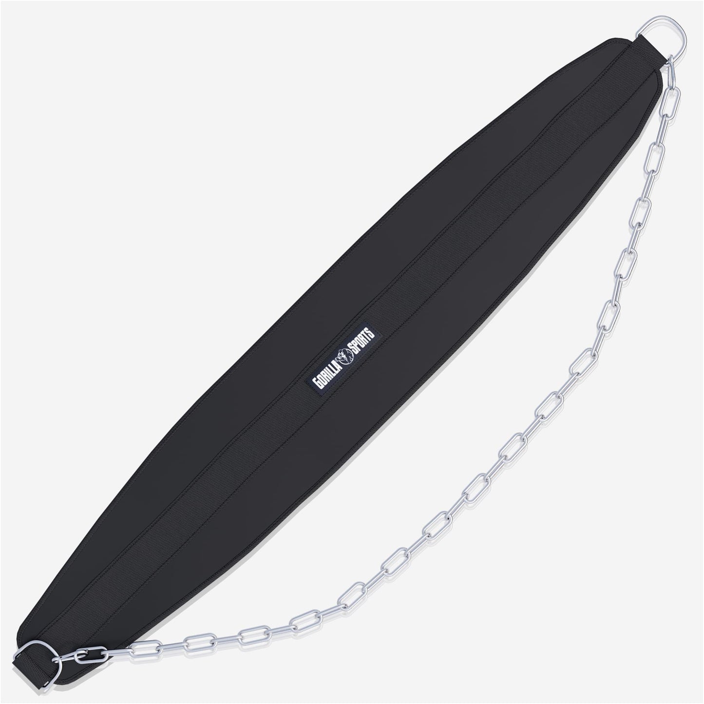 Nylon Dip Belt Schwarz - Gorilla Sports Schweiz