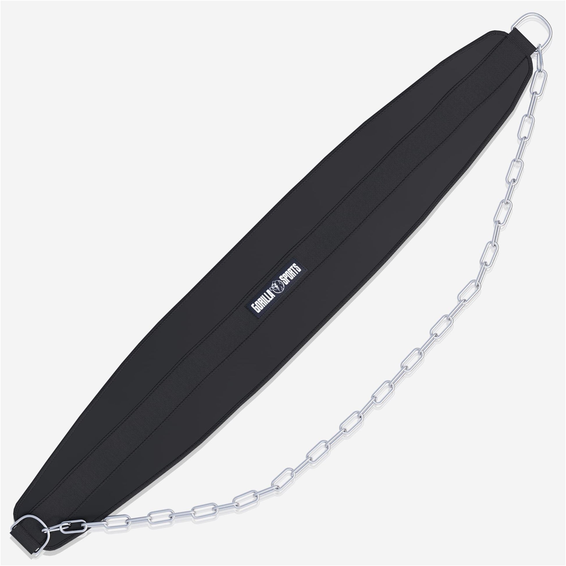 Nylon Dip Belt Schwarz - Gorilla Sports Schweiz
